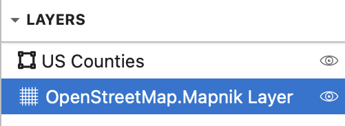 Rename 'Custom Shapefile Layer' to 'US Counties'